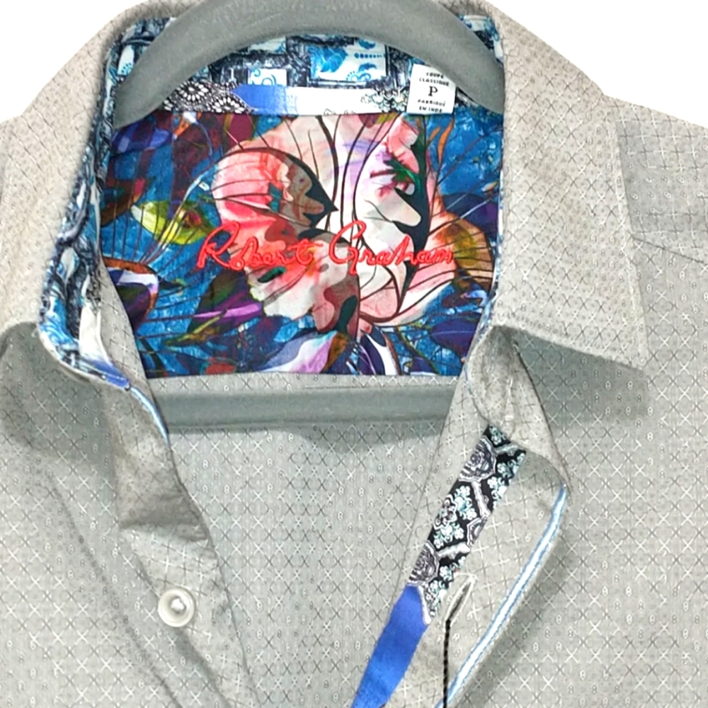 NWT Robert Graham Men's Dress Shirt (Dorsal)
